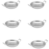 Kit Com 06 Frigideiras Pergaminho Com Alças 20 cm para Porções