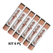 Kit Com 06 Lança Confetes De Papel Metalizado Ou Coloridos