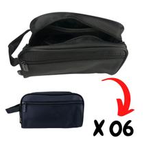 Kit com 06 Necessaire Masculina Viagem Trabalho Impermeável