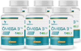 Kit Com 06 - Ômega 3 MEG-3 (18% EPA 12% DHA) 60 Capsulas de 1000mg TuttiFlora Kit Com 06 - Ômega 3 MEG-3 (18% EPA 12% DHA) 60 Capsulas de 1000mg TuttiFlora