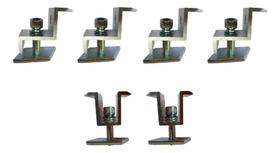Kit Com 06 Presilhas Grampos Para Placas Solares 30 E 35Mm