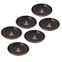 Kit Com 06 Sushi Sashimi Japonesas Shoyu Molheira Pires