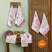 Kit com 07-panos de prato atoalhados-lepper-diversos temas