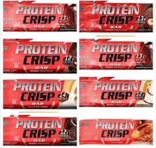 Kit com 08 unidades Crisp Bar Protein Sabor Diversos de 45g-Integralmedica