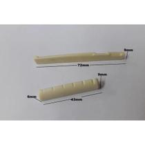 Kit Com 1+1 Rastilho E Pestana Nut Para Violão Aço Kit Com 1+1 Rastilho E Pestana Nut Para Violão Aço