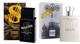 Kit com 1 Cassino Royal 100ml e 1 Vodka Man 100ml - Paris Elysses