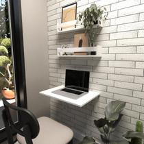 Kit com 1 Escrivaninha Suspensa 60cm e 2 Prateleiras Kit com 1 Escrivaninha Suspensa 60cm e 2 Prateleiras