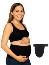 Kit com 1 faixa e 1 extensor de calça para gestante