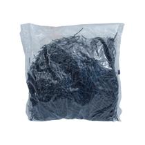 Kit Com 1 Kg de Fecho Plástico Preto 14 cm Para Embalagens e Amarrações