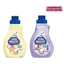Kit com 1 Lava Roupas Líquido 1 Amaciante Vida Macia para roupa do Bebê 500ml Kit com 1 Lava Roupas Líquido 1 Amaciante Vida Macia para roupa do Bebê 500ml