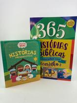 Kit Com 1 Livro 365 Historias Bíblicas Devocional E Uma Bíblia Do Bebê