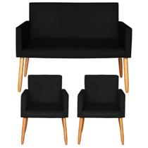 Kit com 1 Namoradeira 2 Poltronas Nina Para Recepção Clinica 4 Lugares Resistente Para Recepção Sala de Espera Kit com 1 Namoradeira 2 Poltronas Nina Para Recepção Clinica 4 Lugares Resistente Para Recepção Sala de Espera