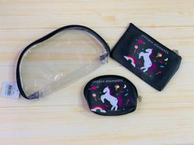 Kit Com 1 Necessaire e 2 bolsinhas Impermeável 12058-8