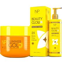 Kit com 1 Parafina Bronzeadora Summer Gold e 1 Iluminador Beauty Glow