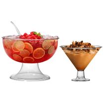 Kit Com 1 Taça Gigante E 1 Taça Martini Pequena Balas Doces Kit Com 1 Taça Gigante E 1 Taça Martini Pequena Balas Doces