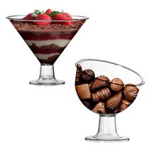 Kit com 1 Taça Martine Grande 1 Taça Inclinada Grande Kit com 1 Taça Martine Grande 1 Taça Inclinada Grande