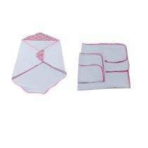 Kit com 1 Toalha de banho Poliéster Felpuda Atoalhada 70x70 cm + 1 Kit Fralda Kit com 1 Toalha de banho Poliéster Felpuda Atoalhada 70x70 cm + 1 Kit Fralda