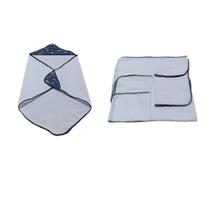 Kit com 1 Toalha de banho Poliéster Felpuda Atoalhada 70x70 cm + 1 Kit Fralda Kit com 1 Toalha de banho Poliéster Felpuda Atoalhada 70x70 cm + 1 Kit Fralda