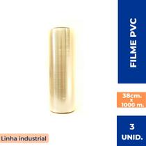 Kit com 1 unidade de filme PVC 38 cm x 300 m refil