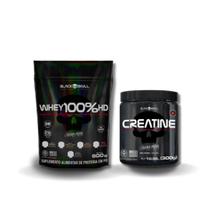 Kit com 1 Whey HD 900g Black Skull e 1 Creatine 300g Black Skull Kit com 1 Whey HD 900g Black Skull e 1 Creatine 300g Black Skull