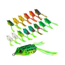 Kit com 10/15 Iscas de Pesca Goture - Topwater Wobblers, Popping e Iscas Macias Tipo Sapo