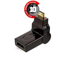 Kit com 10 Adaptador 90 Graus Mini HDMI para HDMI