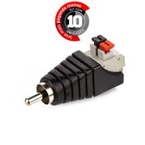 Kit com 10 Adaptador Borne Pressão RCA Macho Kit com 10 Adaptador Borne Pressão RCA Macho