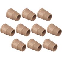 Kit Com 10 Adaptador Curto Soldável 20Mm X 1/2 Caixa D'Água