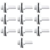 Kit com 10 Adaptador Roscável c/ Flange Fixa Branca 1/2" - Cipla Kit com 10 Adaptador Roscável c/ Flange Fixa Branca 1/2" - Cipla