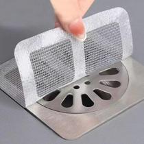 Kit com 10 Adesivos Telados Descartáveis Protetores de Ralo