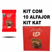 Kit Com 10 Alfajor Kit Kat 40g Agua Na Boca