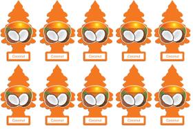 Kit com 10 Aromatizantes Little Trees Coco