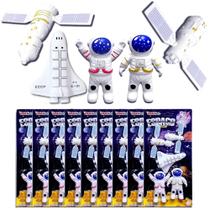 Kit com 10 Astronautas Foguete Espacial Satélites Lembrancinha Festa p/ Sacola Surpresa