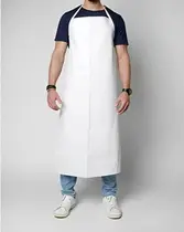 Kit com 10 aventais de pvc branco ca 28303 brascamp Kit com 10 aventais de pvc branco ca 28303 brascamp