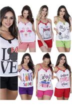 Kit Com 10 Baby Dool Pijama Feminino Short Alça Confortável Revenda Atacado Barato Cores E Tamanhos Kit Com 10 Baby Dool Pijama Feminino Short Alça Confortável Revenda Atacado Barato Cores E Tamanhos