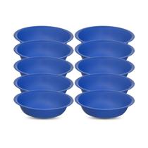 Kit com 10 Bacias Feirante Escolar 1,4 l Color Kit com 10 Bacias Feirante Escolar 1,4 l Color