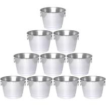 Kit Com 10 Baldes De Gelo Cerveja 5 Litros Alumínio