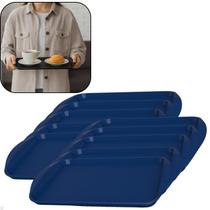 Kit com 10 Bandejas Multiuso Retangular 35,8x23,6 cm Resistente Restaurante Self Service Fast Food Kit com 10 Bandejas Multiuso Retangular 35,8x23,6 cm Resistente Restaurante Self Service Fast Food