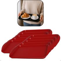 Kit com 10 Bandejas Multiuso Retangular 35,8x23,6 cm Resistente Restaurante Self Service Fast Food Kit com 10 Bandejas Multiuso Retangular 35,8x23,6 cm Resistente Restaurante Self Service Fast Food