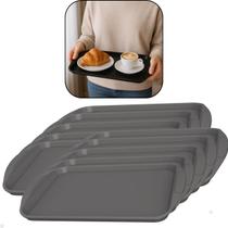 Kit com 10 Bandejas Multiuso Retangular 35,8x23,6 cm Resistente Restaurante Self Service Fast Food Kit com 10 Bandejas Multiuso Retangular 35,8x23,6 cm Resistente Restaurante Self Service Fast Food