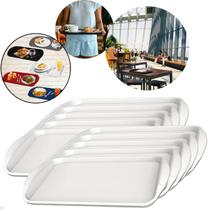Kit com 10 Bandejas Multiuso Retangular 44x30,7 cm Resistente Restaurante Self Service Fast Food Kit com 10 Bandejas Multiuso Retangular 44x30,7 cm Resistente Restaurante Self Service Fast Food