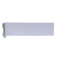 Kit com 10 Barras Rodapé de Poliestireno Slim 5CMX10MM Liso 24m Branco Riplain Kit com 10 Barras Rodapé de Poliestireno Slim 5CMX10MM Liso 24m Branco Riplain