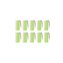 Kit Com 10 Bat Eria 2,4v 600ma P/ Telefone Sem Fio Intelbras