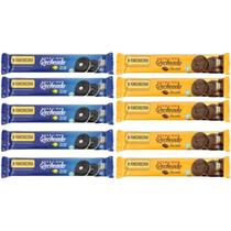 KIT COM 10 - Biscoito Vegano Zero Lactose. 5 choco + 5 baunilha.