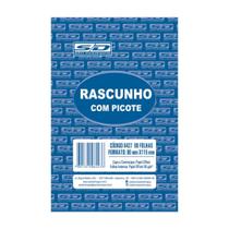 Kit com 10 Blocos de Rascunho com Picote 8x11,5cm 80Fls São Domingos