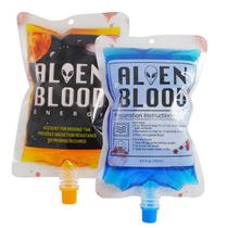 Kit com 10 Bolsas de Sangue Falso para Bebidas - Alien Blood