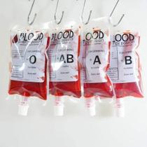 Kit com 10 Bolsas de Sangue Falso para Bebidas