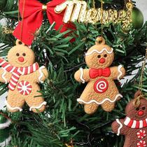 Kit com 10 Bonecos Gingerbread Biscoitos de Gengibre de Natal para Decoração Natalina Pendentes de Pendurar Kit com 10 Bonecos Gingerbread Biscoitos de Gengibre de Natal para Decoração Natalina Pendentes de Pendurar