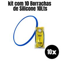 Kit com 10 Borrachas de Silicone - 10 Lt Kit com 10 Borrachas de Silicone - 10 Lt