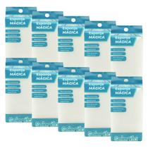 Kit com 10 Buchas Esponjas Mágica Branca Multiuso Limpeza - Selenita